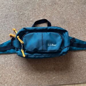 L.L.Bean Teal Ripstop Nylon Waist Pack Fanny Pack — Y2K-Inspired Outdoor Bag